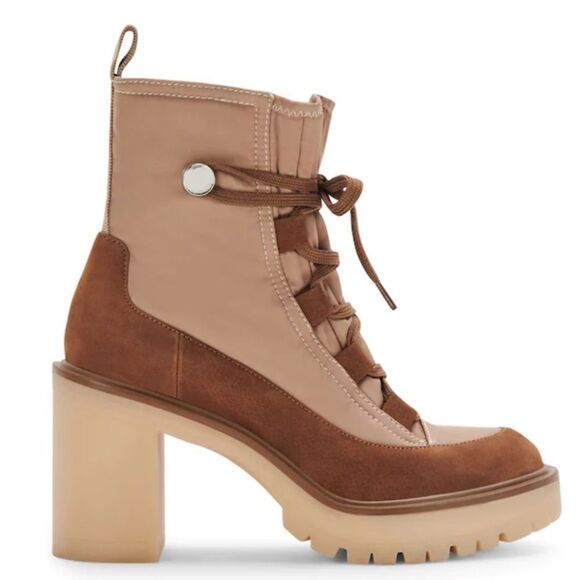 NWOB Dolce Vita CELIDA Platform Heeled Hiking Boots - Size 10 - Picture 4 of 5